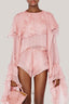 Lanata Blouson Flute Sleeved Chiffon Extra Short Length Set for women, from DAS LA VIE, The Viet Concept 