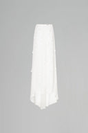 LE LAM AMARÉ • Serein Silk Chiffon Fringe Maxi Skirt