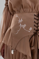 Brown Francie Maxi Dress for women, from Huelley Rose, The Viet Concept 