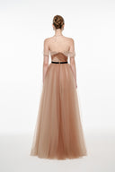Ameline Gradient Sculpted Maxi Dress for women, from JOSEPHINE, The Viet Concept 