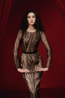 Gleam Illusion Glitter Tulle Evening Gown for women, from JOSEPHINE, The Viet Concept