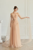 Estrel Chantilly Lace Embellished Couture Cape for women, from CALISTA, The Viet Concept
