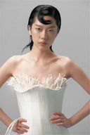 Aurora Sprout Sculpted Corset Mini Dress for women, from DAS LA VIE, The Viet Concept
