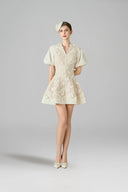 ROSEE de MATIN • White Hibiscus Mini Dress