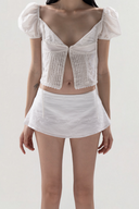 Laura Puff Off White Top for women, from Huelley Huelley, The Viet Concept 