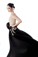 Pearl Symphony Hand-Embellished Satin Couture Gown for women, from MR CRAZY & LADY SEXY, The Viet Concept 