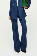 Devon Straight Front Zipper Cotton Denim Floor Length Pants for women, from HOBB, the Viet Concept 