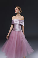 Chelyn Purple Taffeta Tulle Evening Dress for women, from JOSEPHINE, The Viet Concept