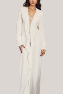 Blanche Déesse Cowl Neck Set for women, from La Vierge, The Viet Concept