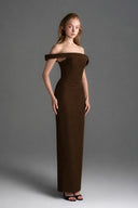 IHF STUDIO • Lyon Velvet Bustier Midi Column Dress