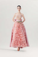 Pink Bouquet Crystal Corset Floral Couture Ball Gown for women, from MR CRAZY & LADY SEXY, The Viet Concept 