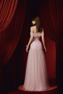Ayla Crystal Embellished Off-Shoulder Tulle Evening Gown for women, from JOSEPHINE, The Viet Concept