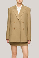 Beverly Straight Notch Lapel Cotton Denim Blazer for women, from HOBB, The Viet Concept 