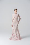L'ALLÉE • Morning Mist Fishtail Evening Dress