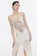 Freya Floral Bustier Cape Gown for women, from JOSEPHINE, The Viet Concept