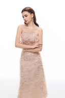 JOSÉPHINE • Belle Chiffon Draped Midi Dress
