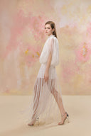 Zera Pearl Fringe Illusion Gown for women, from JOSEPHINE, The Viet Concept 