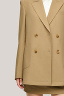 Beverly Straight Notch Lapel Cotton Denim Blazer for women, from HOBB, The Viet Concept 