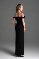 IHF STUDIO • Lyon Velvet Bustier Midi Column Dress