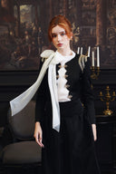 Alva Crystal-Shoulder Satin Three-Piece Gown Set for women, from DANG PHONG DESIGNER, The Viet Concept