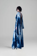 Tie-Dye Shawl Cape Strapless Tie-Dye A-line Dress for women, from GVLUX, The Viet Concept 