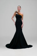 Aurelia Coral Embellished Crepe Mermaid Gown for women, from 21SIX, The Viet Concept