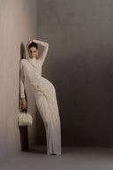HA THANH VIET • Armetis Sculpted Jersey Maxi Evening Dress