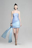 Lily Blue Sparkling Tapta Mini Dress for women, from Pham, The Viet Concept 