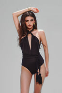 XITA • Black Halter Tankini