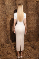 Mushroom Sculptural Crepe Gown for women, from DO LONG, The Viet Concept 