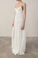 Celestia Silk Tiered Maxi Dress for women, from DAS LA VIE, The Viet Concept