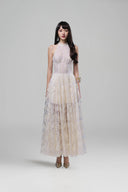 Cynthia Lace Corset Halter Maxi Dress for women, from JOSEPHINE, The Viet Concept 