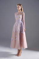 ROSEE de MATIN • Light Purple Tulle Midi Dress