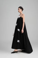 Black Adona Cotton Maxi Dress for women, from HOBB, The Viet Concept 