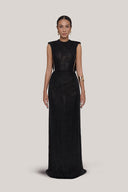 Black Collin Maxi Dress for women, from PHAM STUDIO, The Viet Concept 