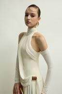 Amelie Dress Hand Appliqué Floral Volume Gown for women, from JENNY K TRAN, The Viet Concept 