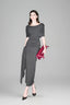 Gray Chiara Off-shoulder Top for women, from Lam. Syudio, The Viet Concept