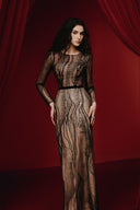 Gleam Illusion Glitter Tulle Evening Gown for women, from JOSEPHINE, The Viet Concept
