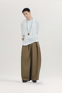Brown Murano Wide Leg Pants for men, from AIN, The Nam Concept 