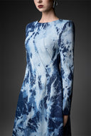 GVLUX • Élan Asymmetrical Enzyme-Washed Denim Gown
