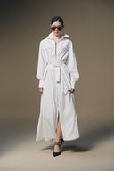 Thera Kate Silk Belted Shirt Dress for women, from Keira Tong, The Viet Concept