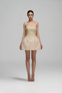 Celestia Crystal Corset Bell Mini Dress for women, from IHF STUDIO, The Viet Concept 