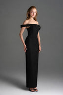 IHF STUDIO • Lyon Velvet Bustier Midi Column Dress