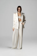 Ivory Lumina Satin Silk Bralette for women, from IHF STUDIO, The Viet Concept