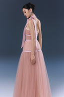 Bliss Pink Tulle Elegant Evening Gown for women, from JOSEPHINE, The Viet Concept