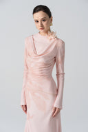 L'ALLÉE • Blossom Drift Pink Fishtail Gown
