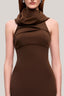 Brown Thien Di Mermaid Sleeveless Elastic Cotton Maxi Dress for women, from TINH, The Viet Concept 