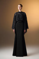 IHF ATELIER • Rouge Royale French Lace Mermaid Evening Gown