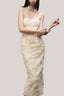 Farley Strapless Semi-Heart Neck Taffeta Midi Dress for women, from HOBB, the Viet Concept 

