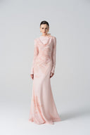 L'ALLÉE • Blossom Drift Pink Fishtail Gown